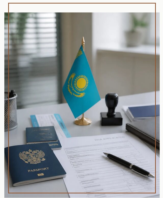 Оформление визы в Казахстан для поездки и работы в Чехове
