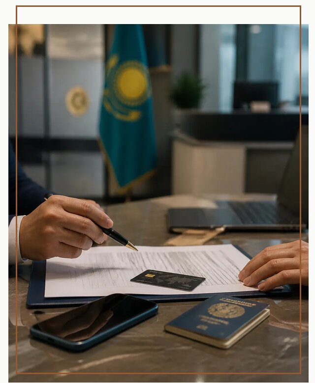 Открытие счета и банковской карты в Казахстане в Чехове